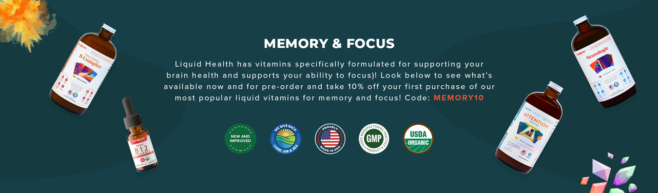 Buy Liquid Vitamins and Supplements for Memory and Focus