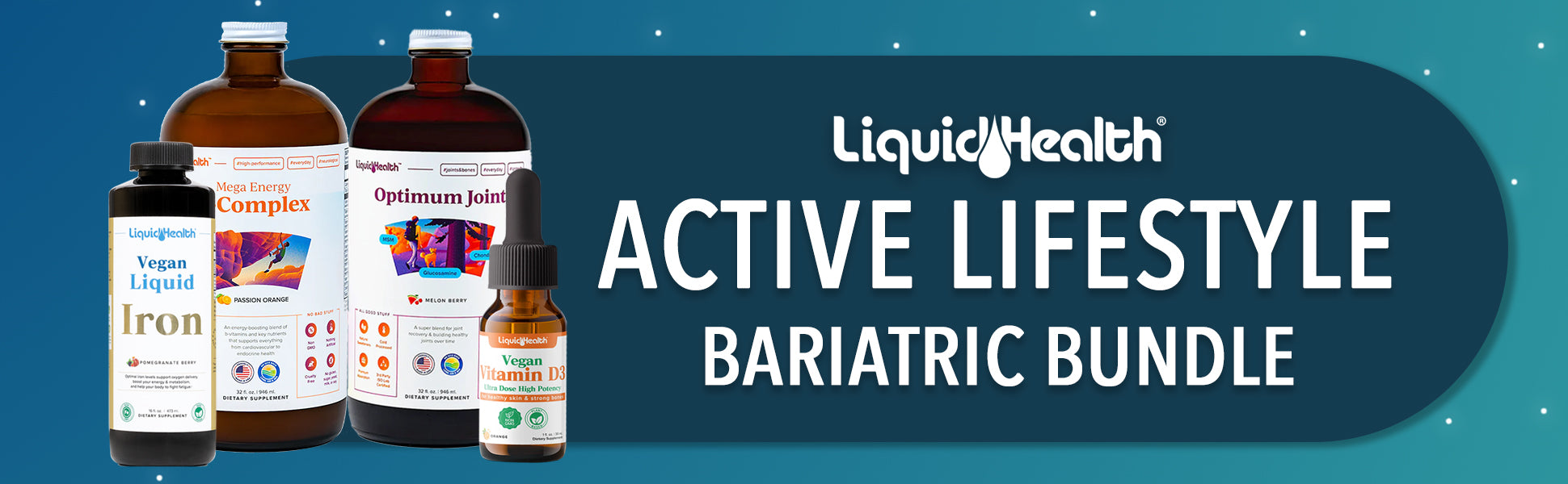 NEW! Active Lifestyle Bariatric Vitamin Bundle - Liquid Health 