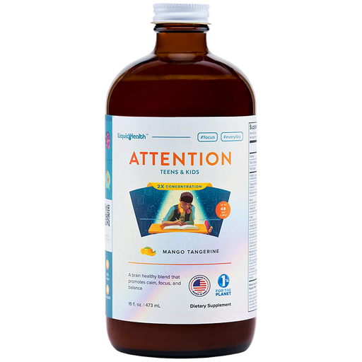 Attention Focus Liquid Supplement for Teens & Kids