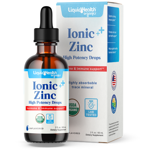 Organic Ionic Liquid Zinc Supplement Drops for Immune Support