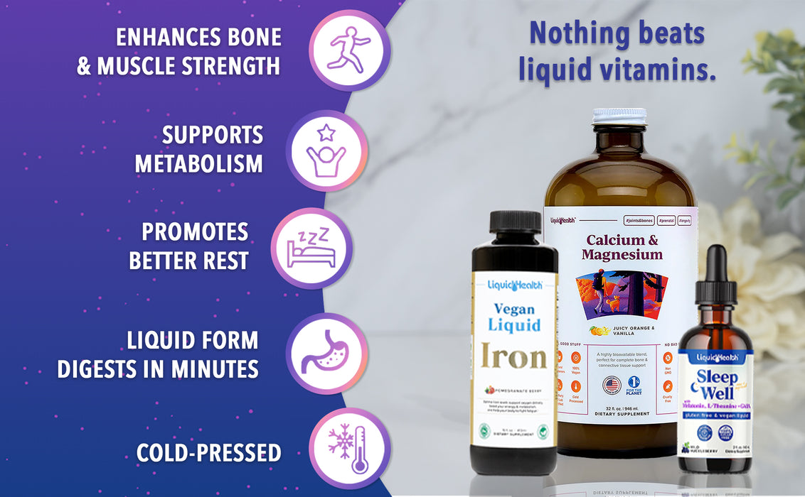 NEW! Sleep Well Bariatric Vitamin Bundle - Liquid Health 