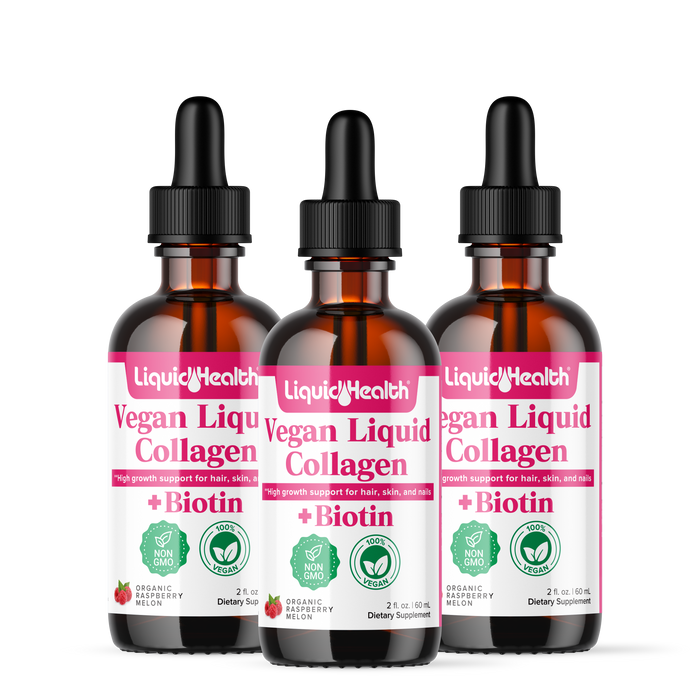 Vegan Bariatric Collagen Hair Growth Drops With Biotin - Liquid Health 