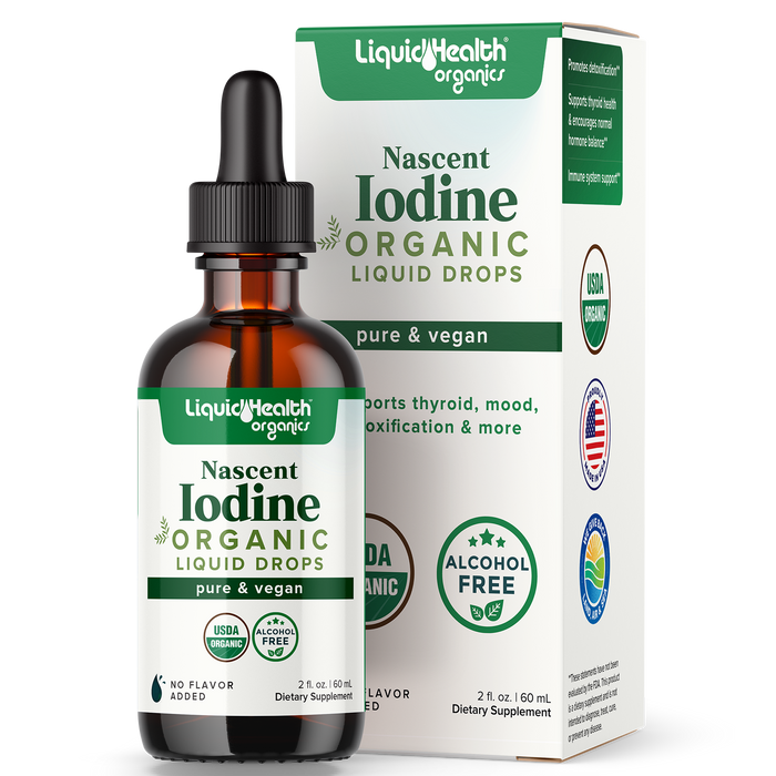 Organic Iodine + Vegan Vitamin D3 Combo Pack - Liquid Health 